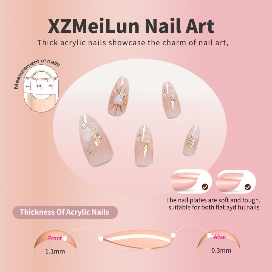 XZMeiLun pegamento de gel para uñas autoadhesivas