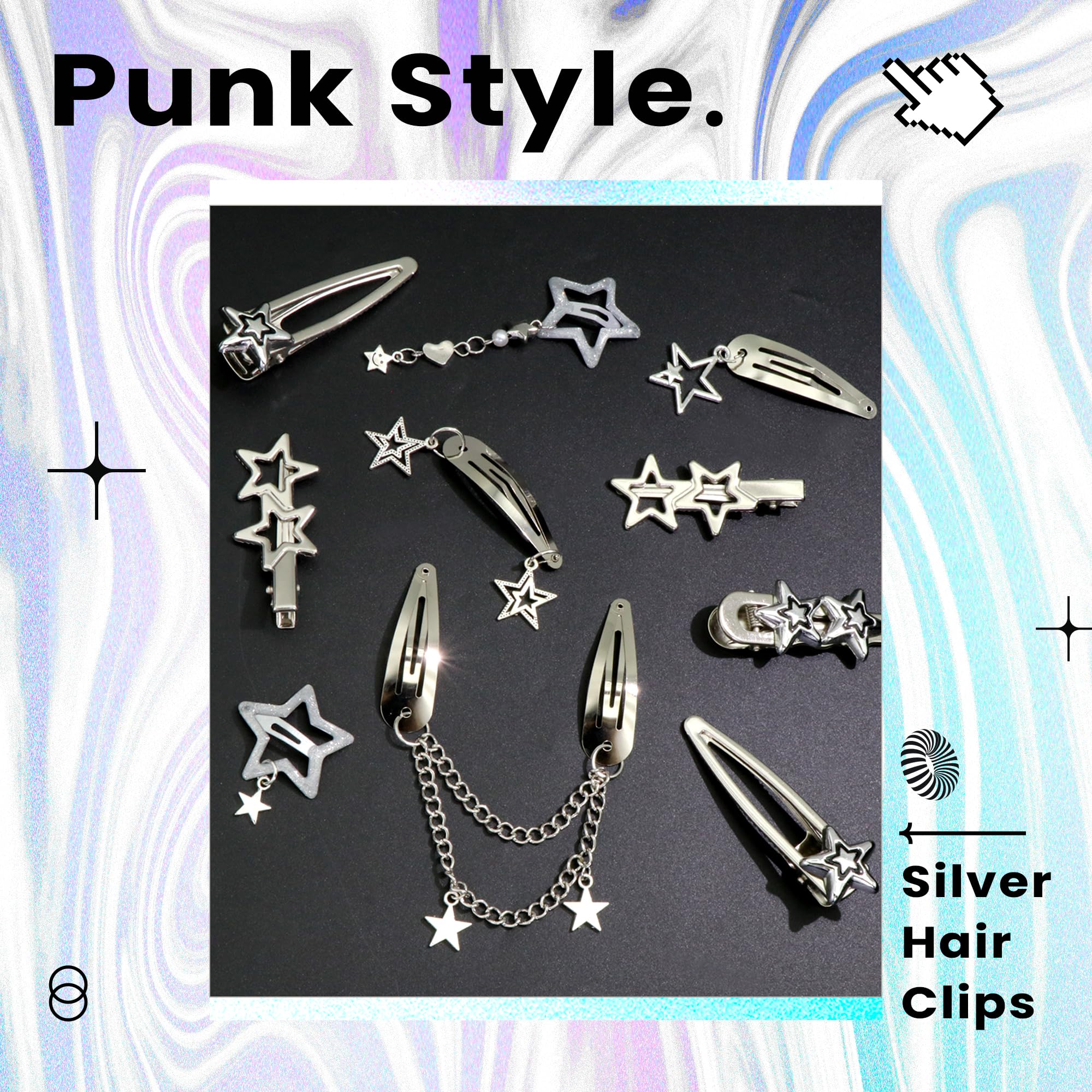 Conjunto de 10 clips estrella de YAEISM para combinar