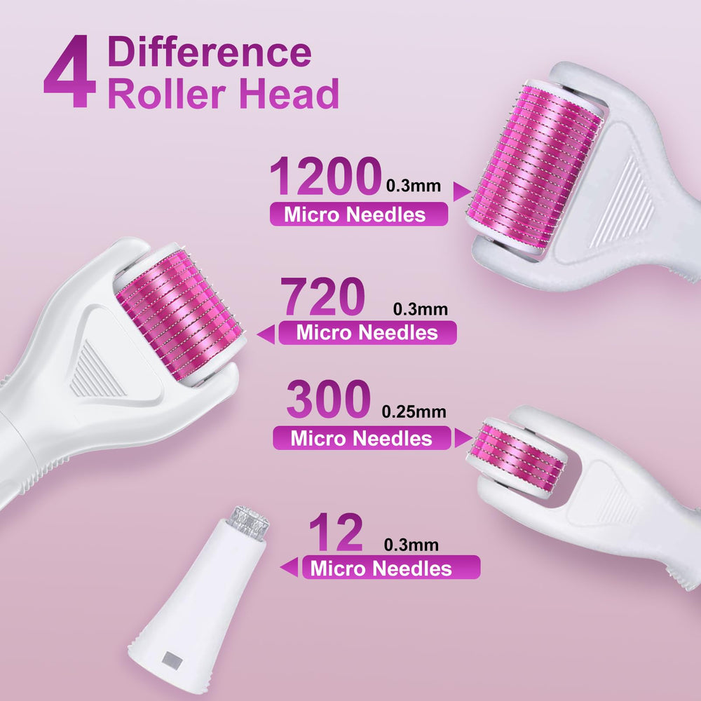 YaFex Derma Roller ergonomic handle for precise control during home use.
