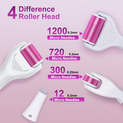 YaFex Derma Roller ergonomic handle for precise control during home use.