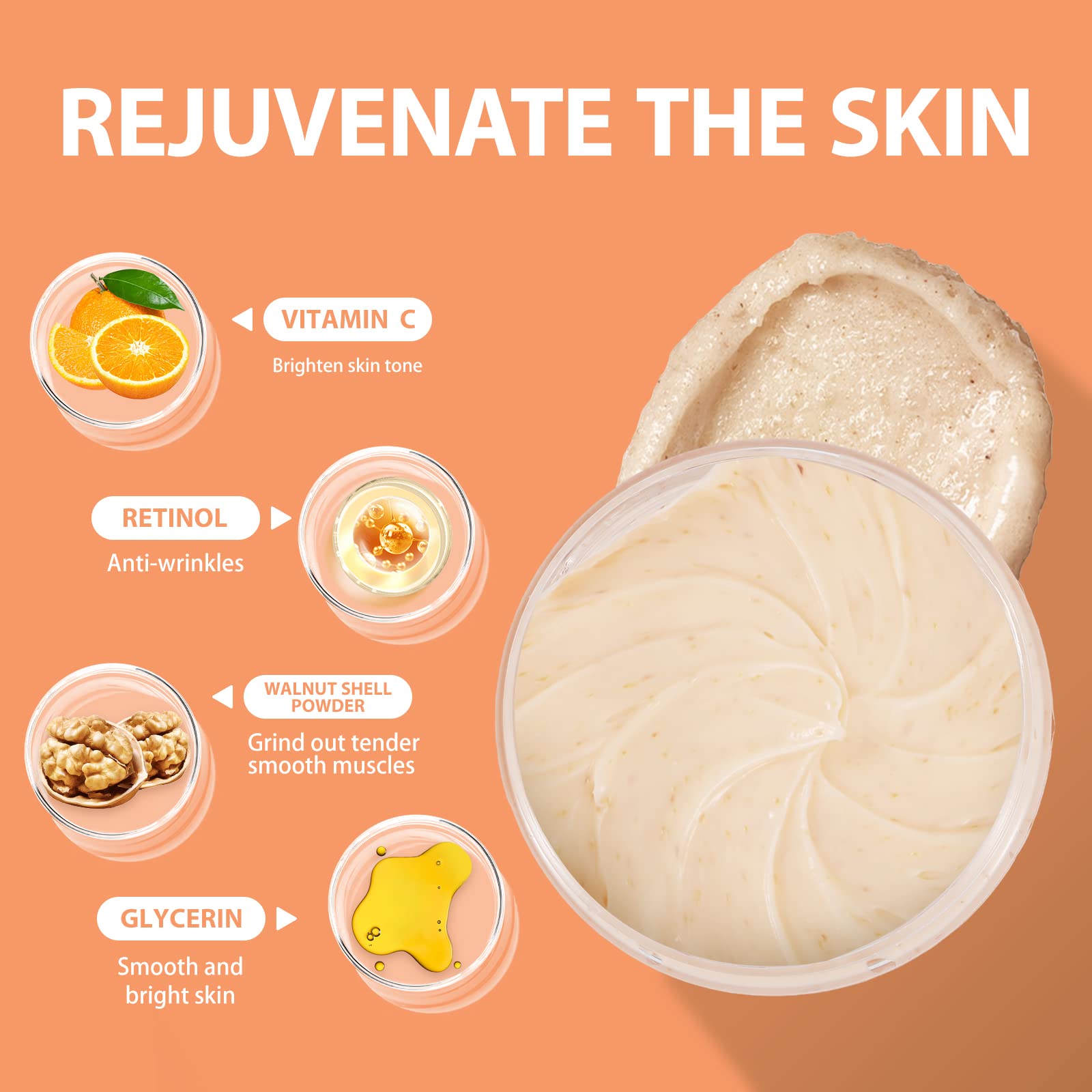 Exfoliante cuerpo y rostro, uso versátil para piel grasa
