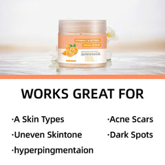 Limpieza diaria de rostro con exfoliante para piel clara