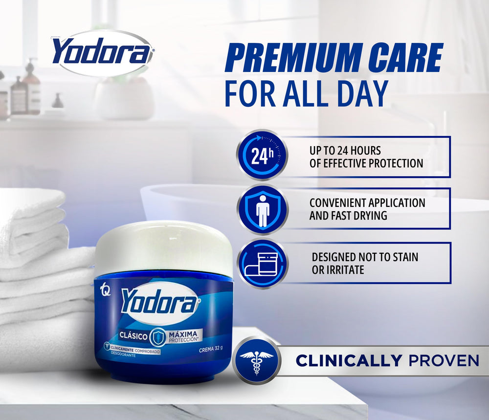 Desodorante sin aluminio de Yahve Yodora Clasico para piel delicada.