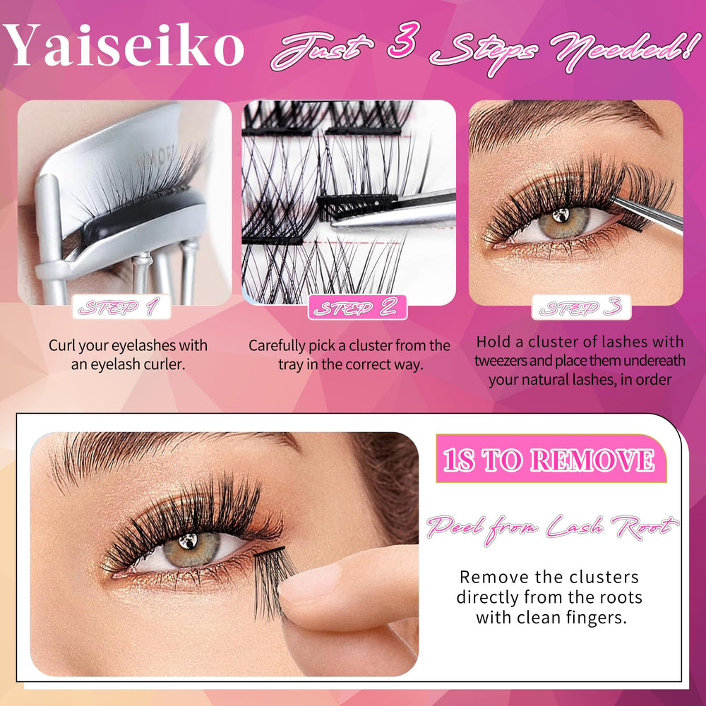 Yaiseiko kit de pestanas autoadhesivas para uso diario