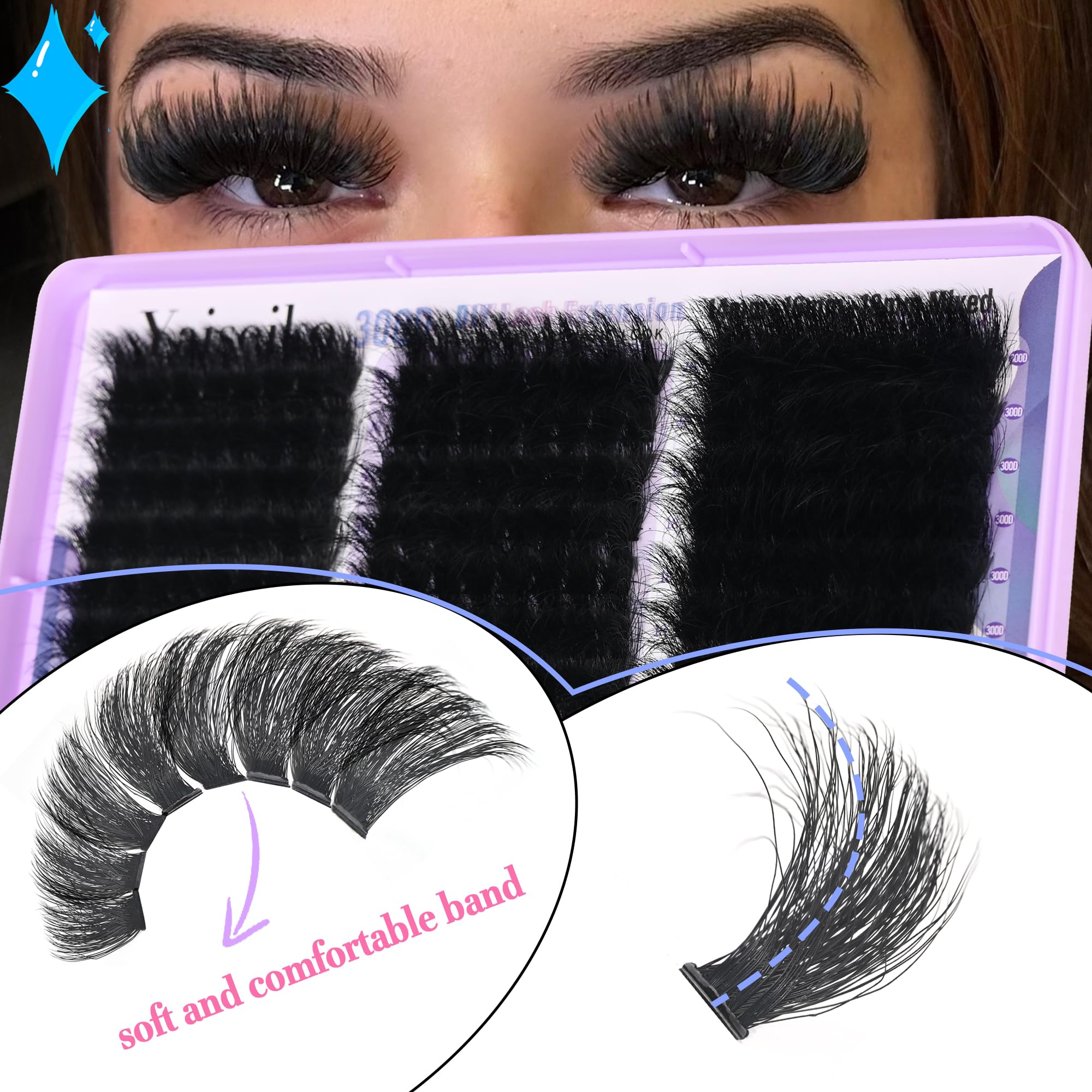 Yaiseiko Lash Clusters offer salon-quality density with secure application.