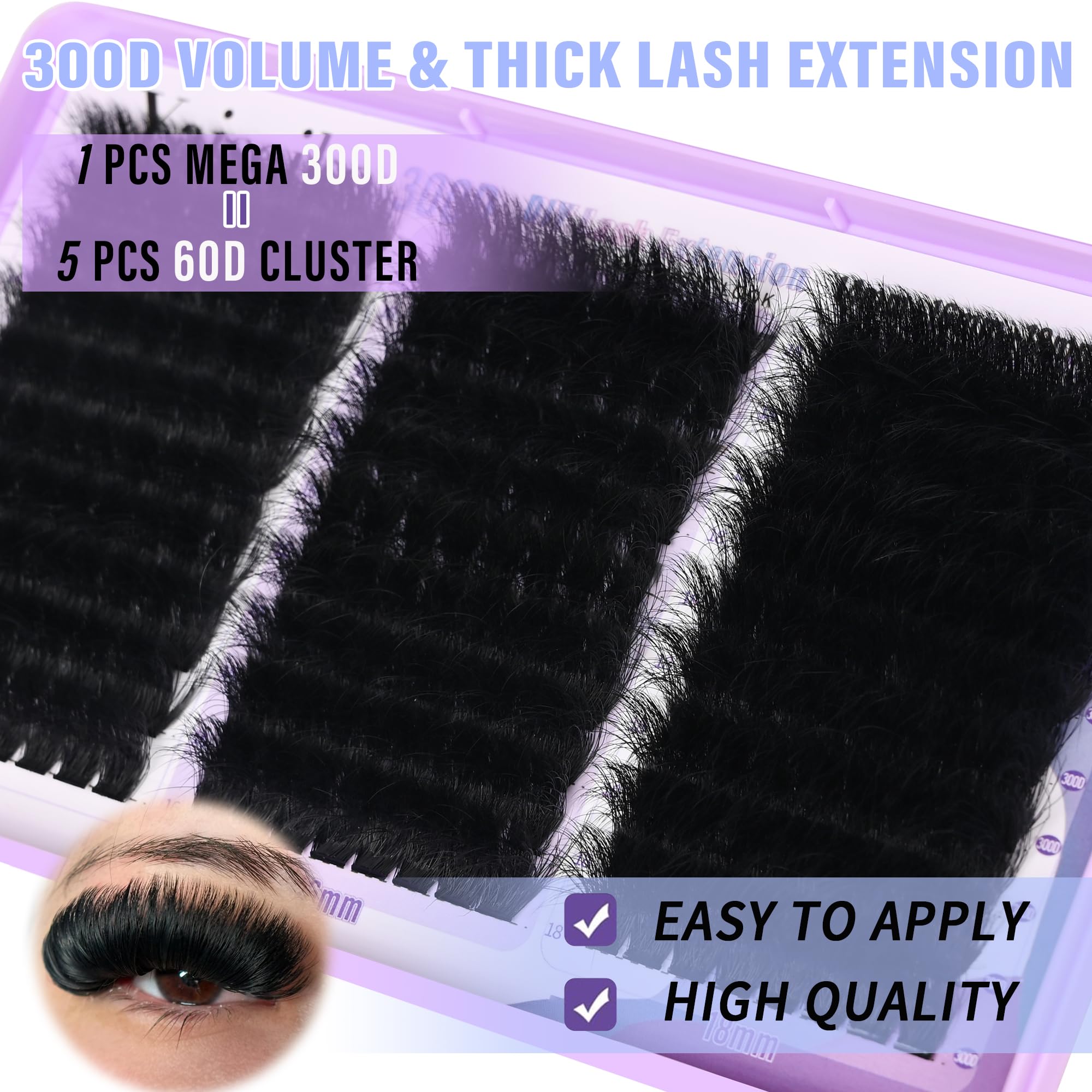 Yaiseiko Lash Clusters support easy DIY lash fills at home.