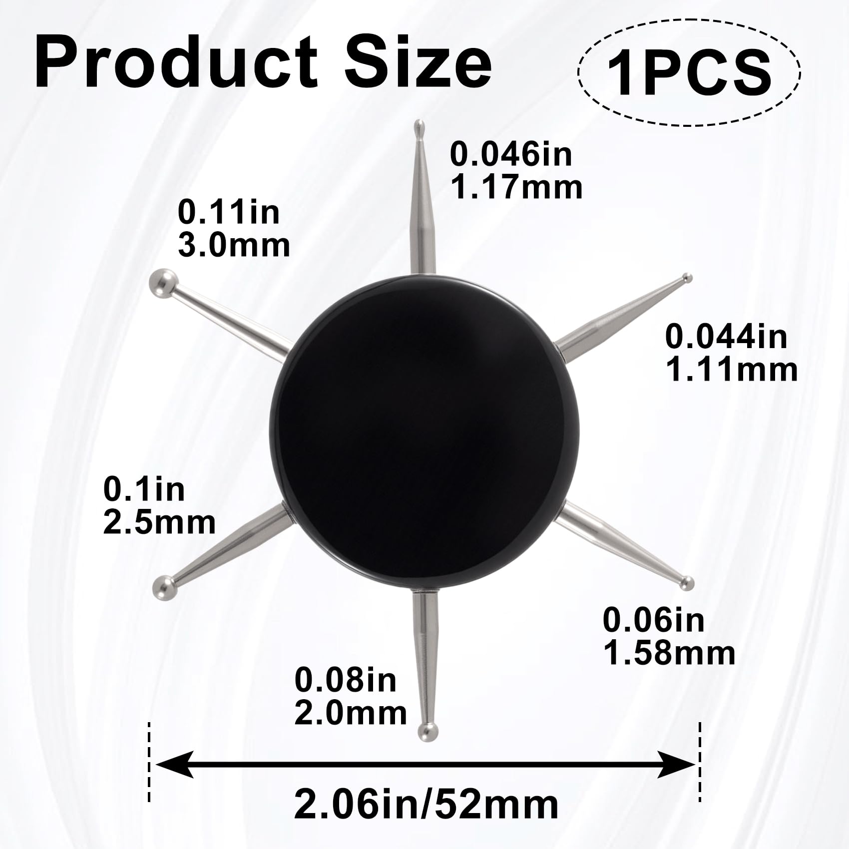 Puntas diferentes 1.11 mm de YALOJE para microdetalles precisos