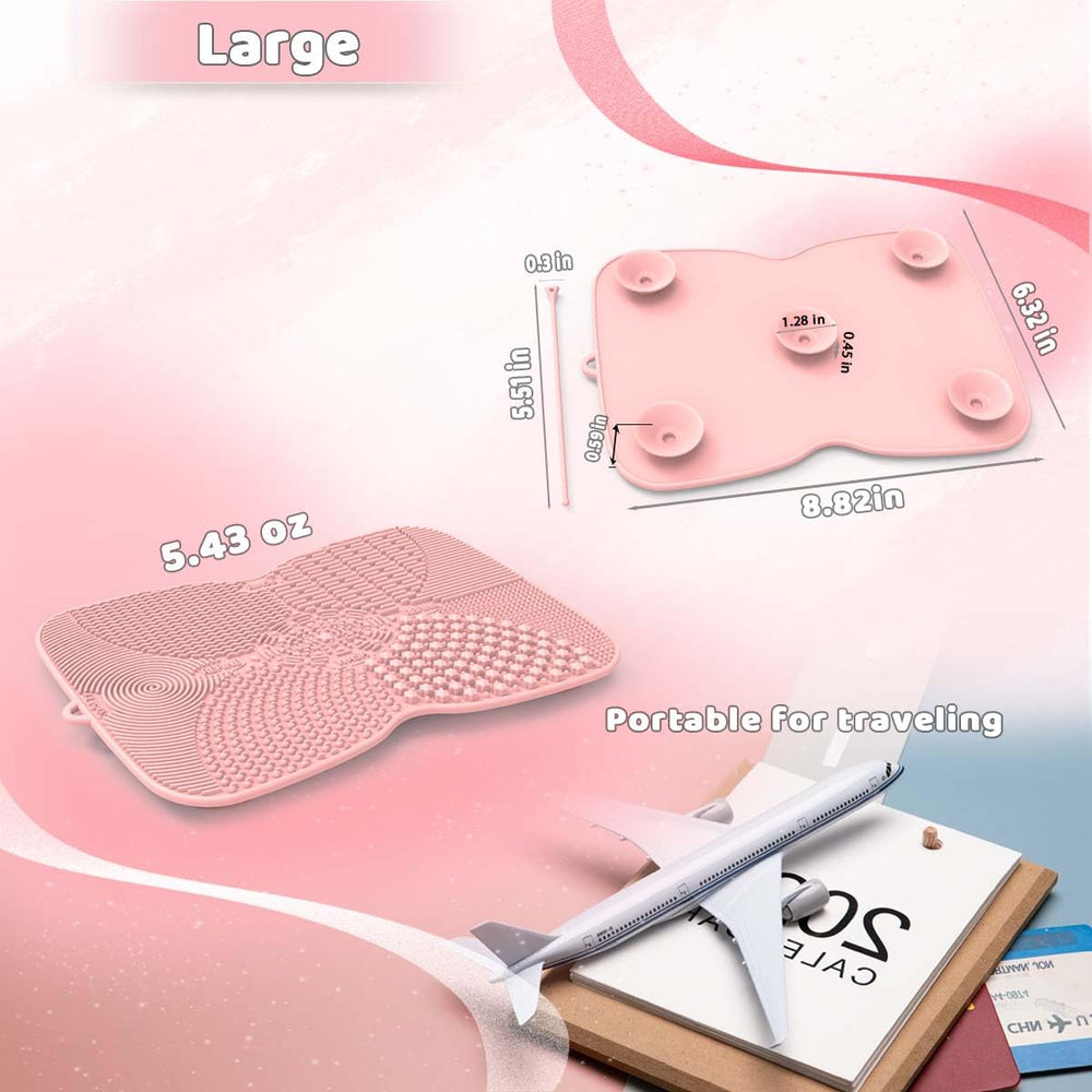 YalsFTY con 8 texturas para limpiar brochas, esponjas y polvos