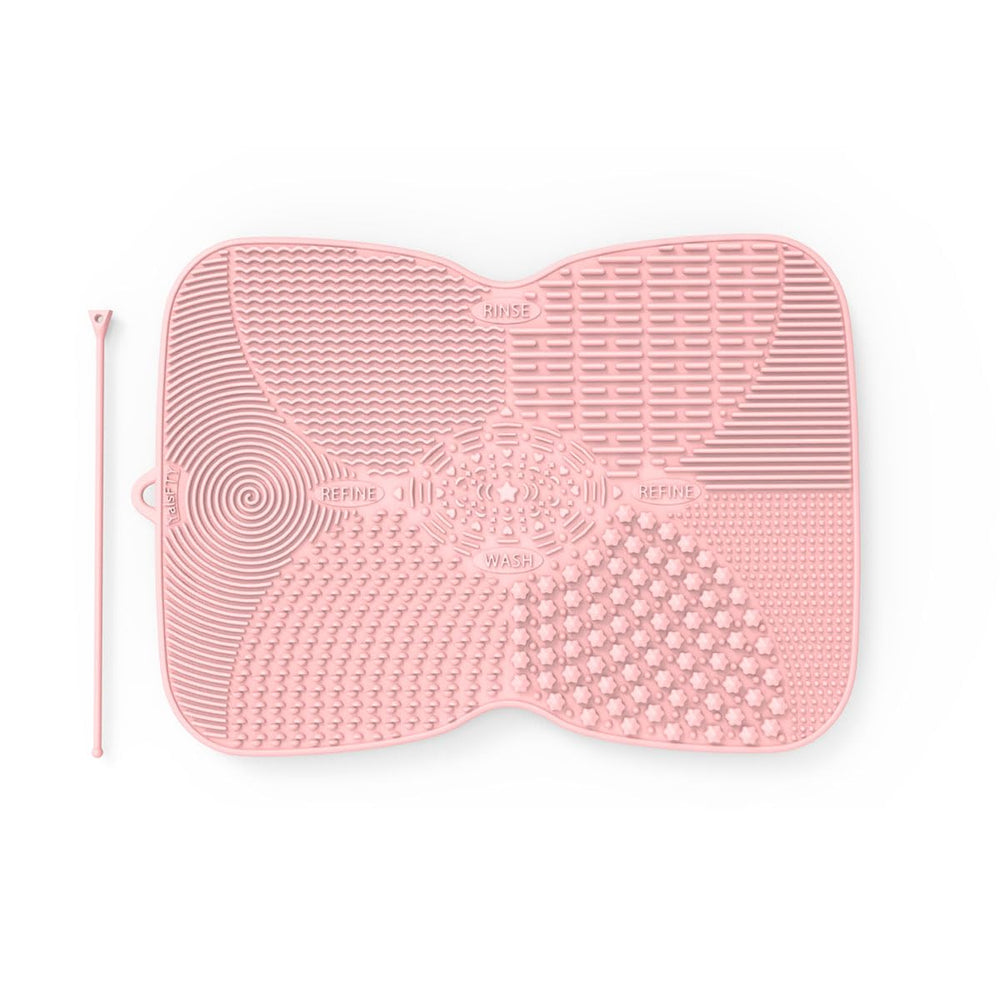 YalsFTY almohadilla de silicona para brochas con ventosa rosa, limpieza suave y segura