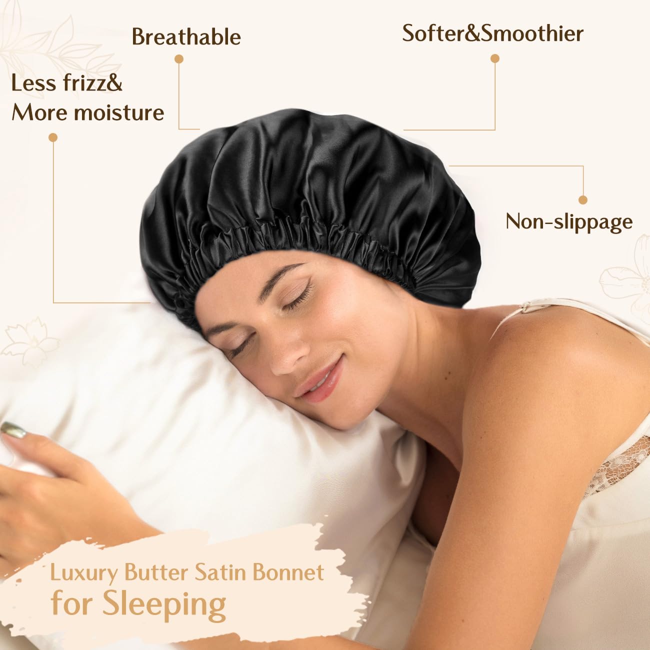 Yanibest bonete multifuncional para rutina nocturna y cuidado del cabello