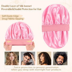 YANIBEST bonete seda, protección del cabello durante el sueño y reducción de frizz