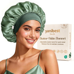Yanibest bonete de satén para dormir: suavidad y ajuste cómodo para el cabello.