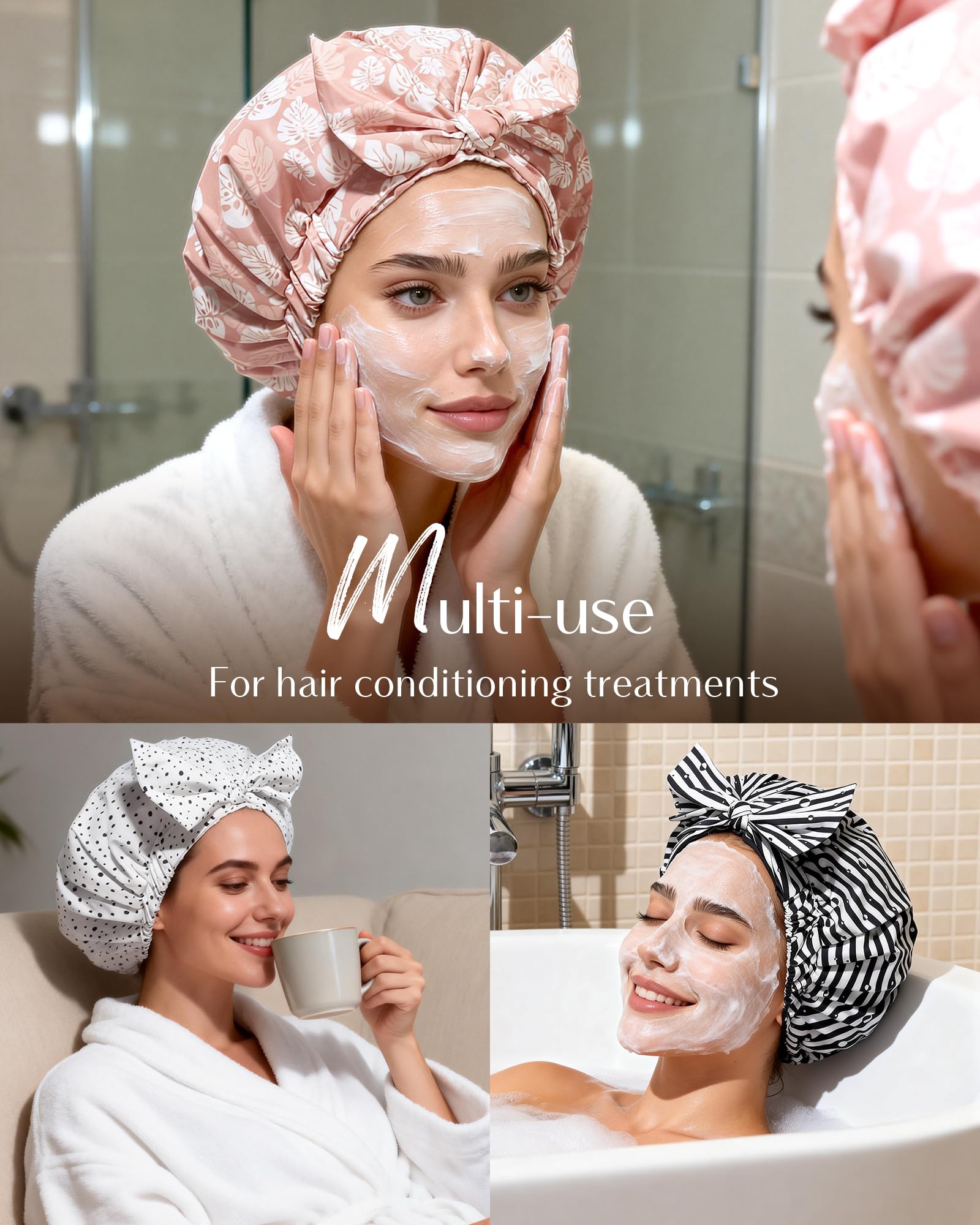 Gorro de baño Yanibest: material impermeable que evita salpicaduras