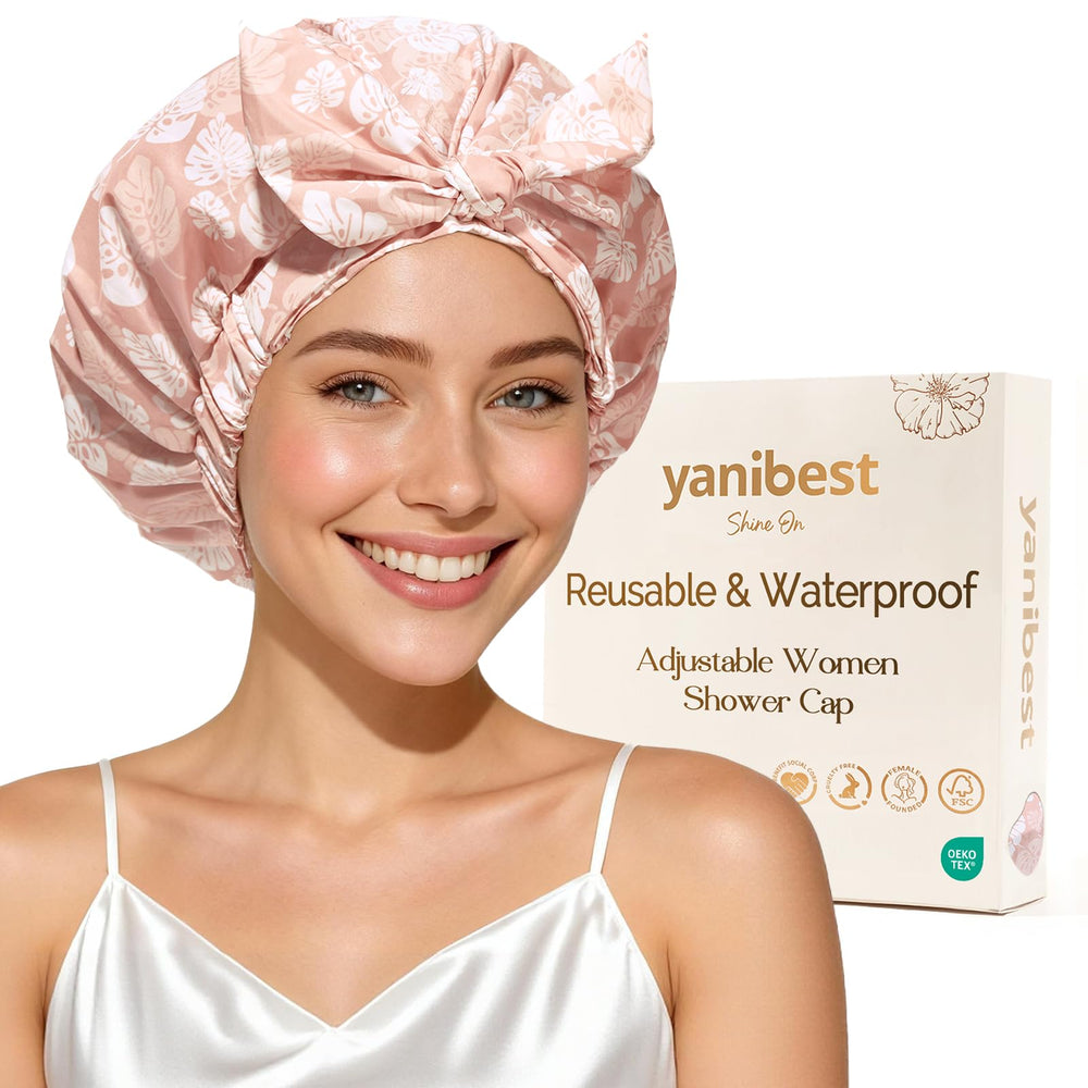 Gorra de ducha Yanibest impermeable protege el cabello durante la ducha
