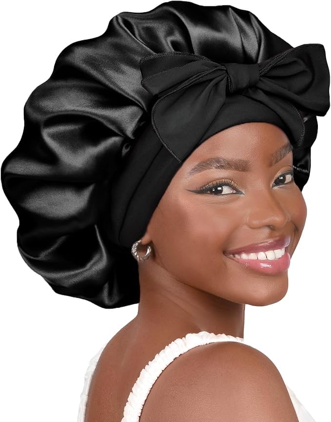 YANIBEST gorro saten para dormir con ajuste suave disminuye fricción nocturna y evita enredos