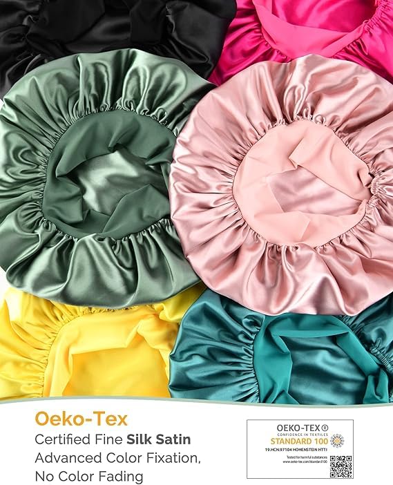 YANIBEST gorro saten multifuncion para dormir, hacer ejercicio o mantener peinado