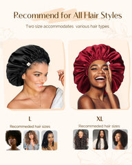 Gorro de satén YANIBEST uso multifuncional para dormir y cuidar el cabello.