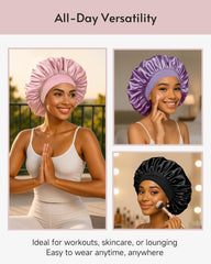 Yanideer bonete de seda, superficie lisa que protege contra fricción y enredos.