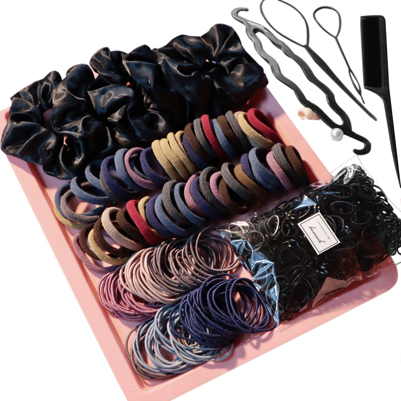 YANRONG 755PCS, conjunto de accesorios para el pelo, ideal para peinados diarios.