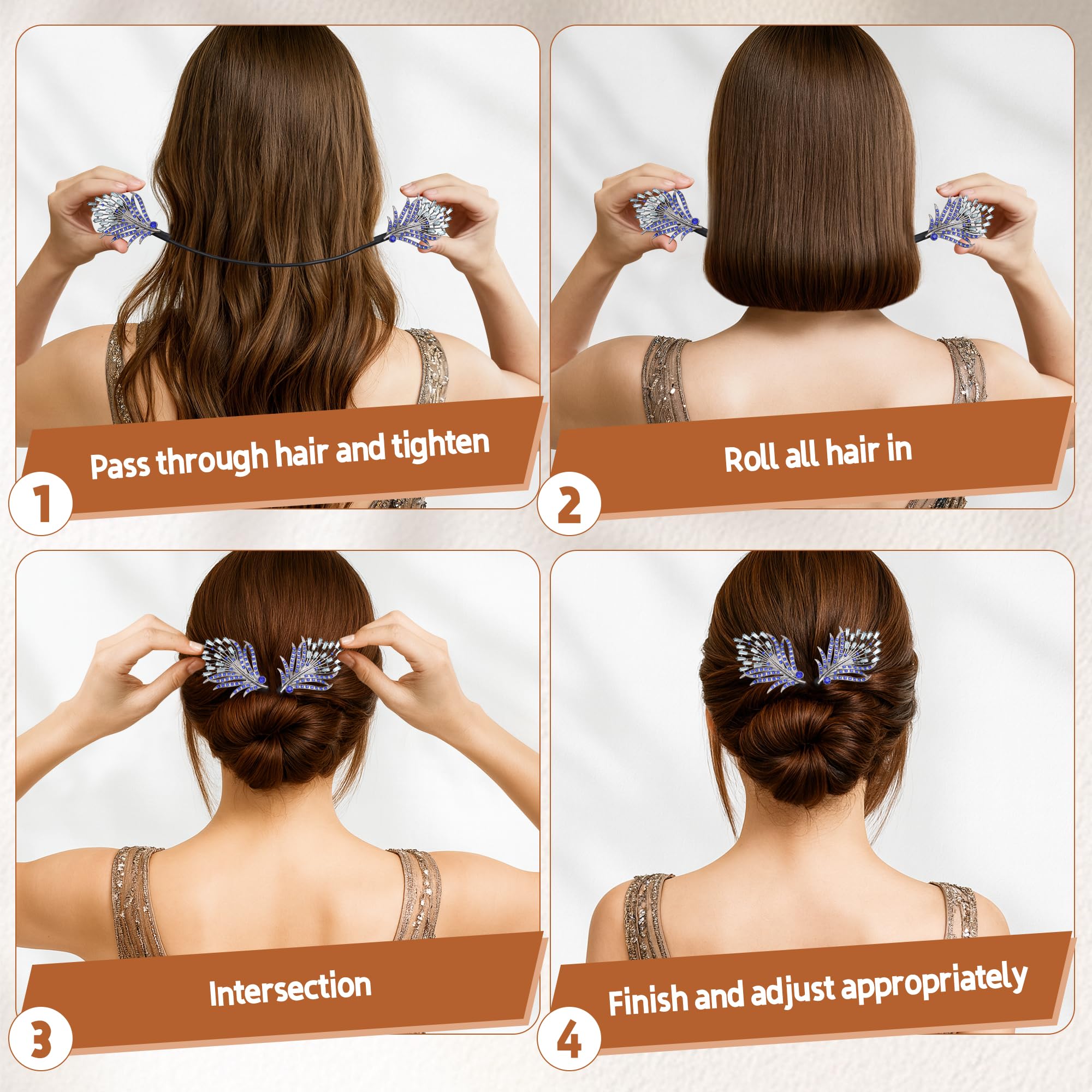 Yanwenx uso múltiples ocasiones para crear moños elegantes y versátiles.