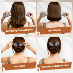 Yanwenx uso múltiples ocasiones para crear moños elegantes y versátiles.