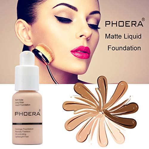 Yaper PHOERA Foundation acabado mate suave en piel