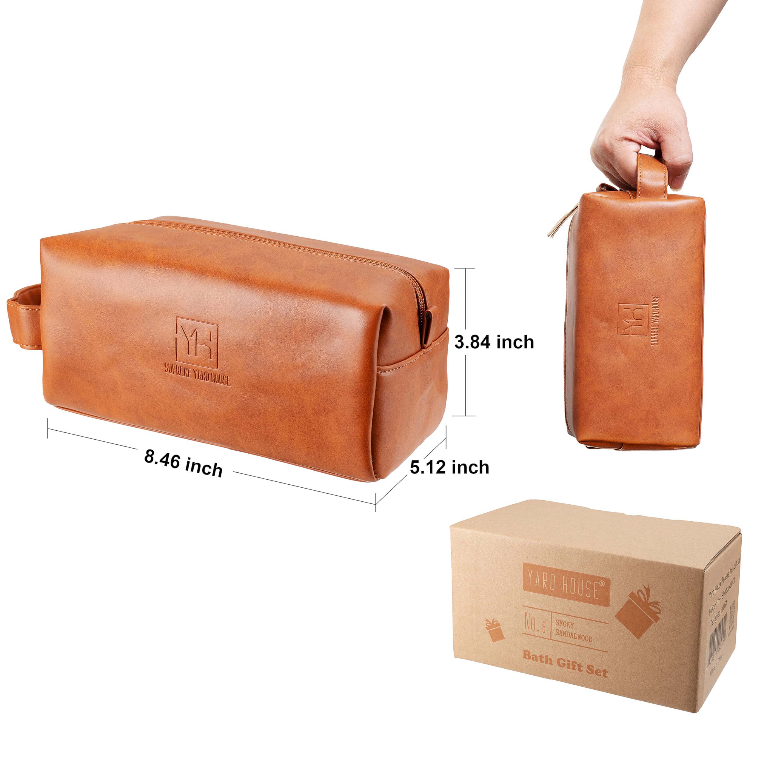 Yard House set regalo para hombres combina cuidado personal y un práctico estuche