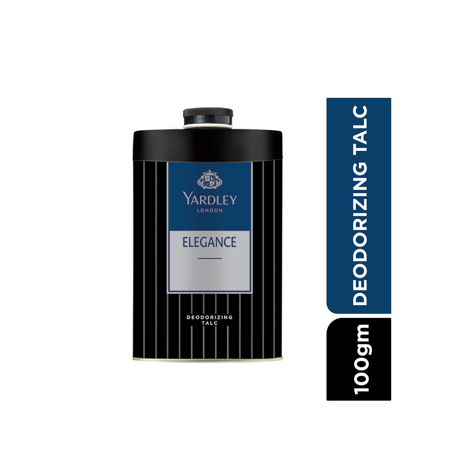Yardley Elegance talco perfumado muestra textura suave para piel delicada.