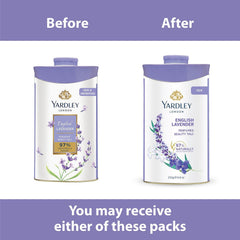Yardley talco lavanda, empaque de 250 g para uso diario y cómodo