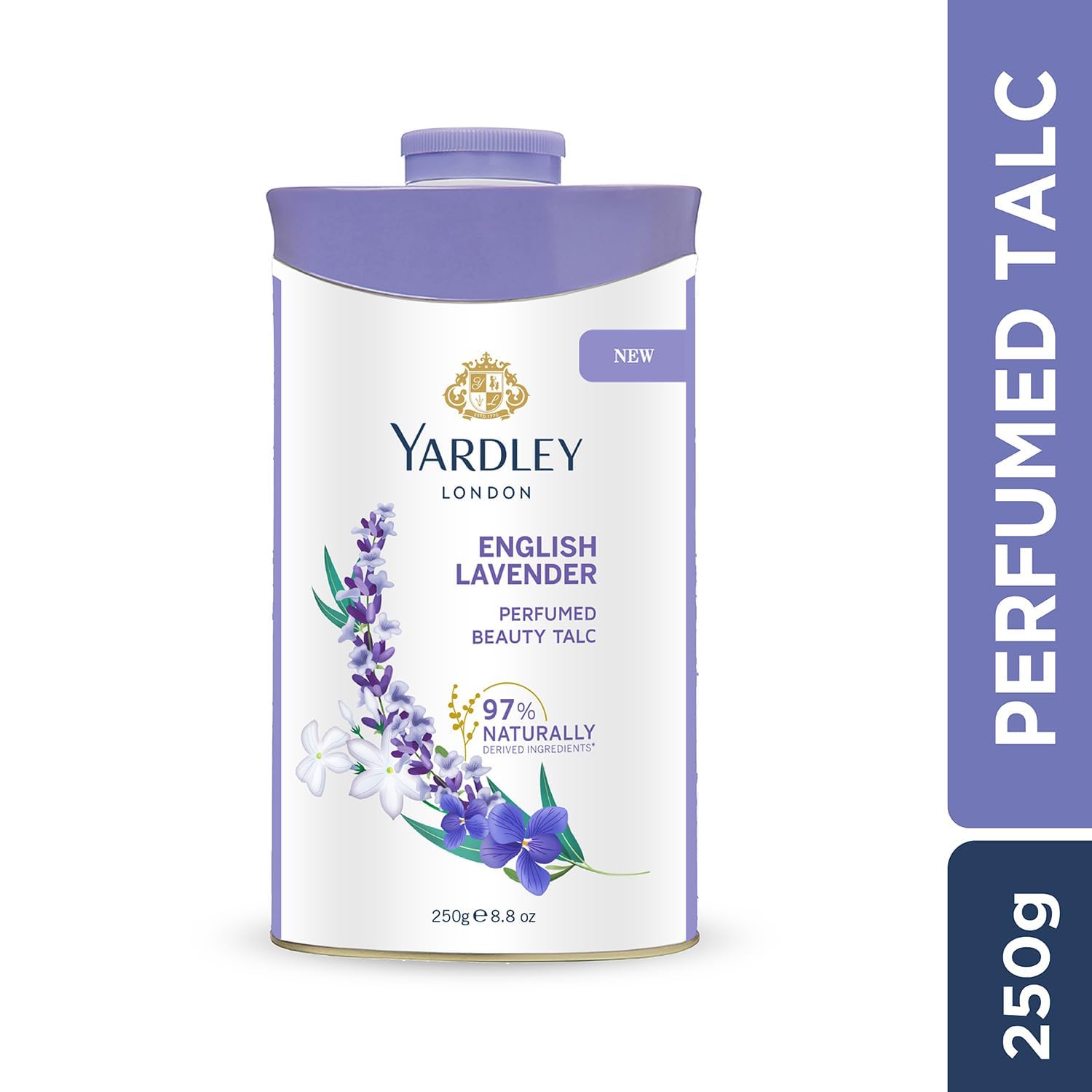 Yardley talco lavanda, textura en polvo que brinda sensación fresca al aplicarlo