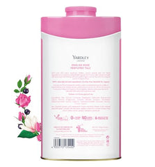 Yardley talco perfumado Rosa en caja elegante, regalo perfecto.