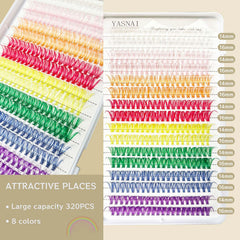 Conjunto de 320 piezas de YASNAI para crear pestañas personalizadas.