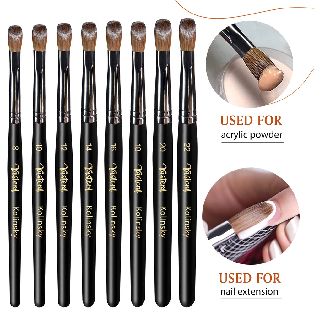 Pincel Yasterd para arte de uñas tridimensional y detalles precisos.