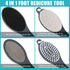 Yclin doble cara pedicure exfoliación eficaz para pies suaves