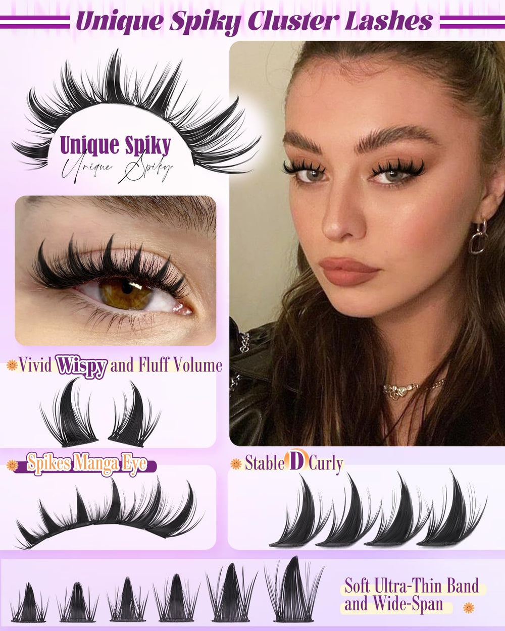 Extensiones YDAGKH manga espigas para un volumen ligero y cómodo.