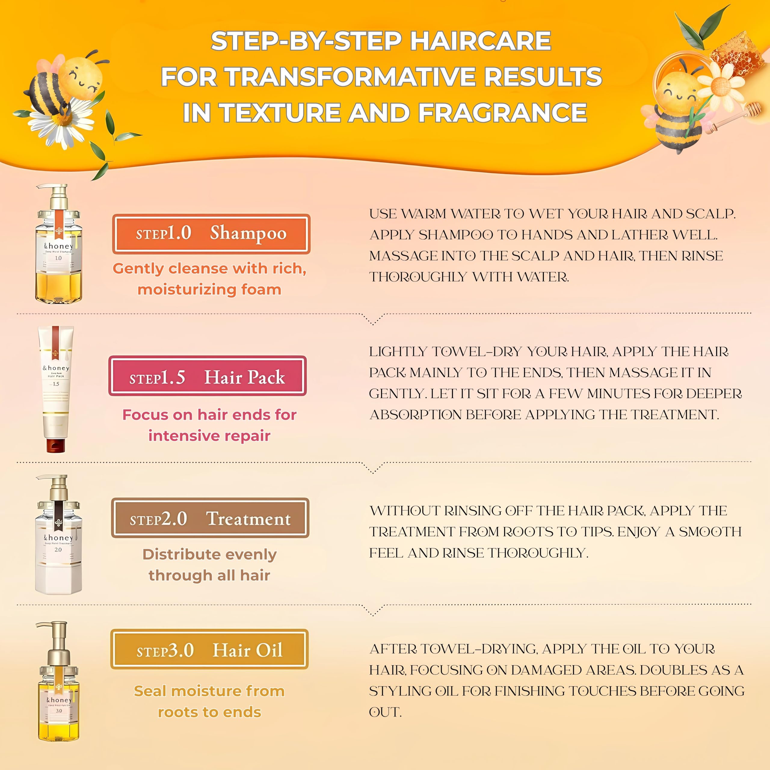 yeeyzzhoney brillo-hidratacion-cabello: cabello brillante e hidratado tras cada uso.