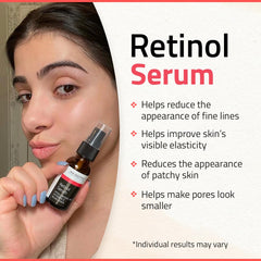 yeouth retinol serum, embalaje elegante para rutina nocturna