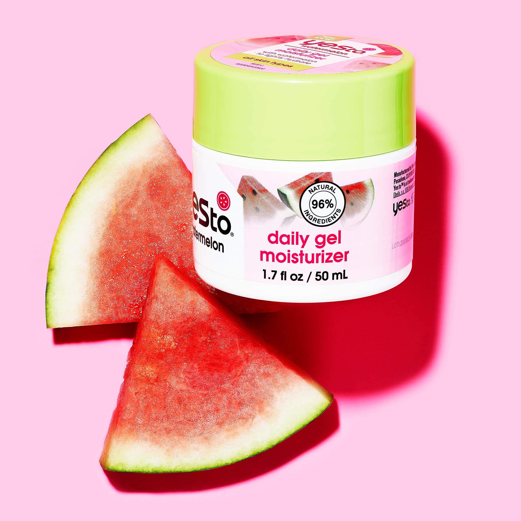 yes to sandia gel uso diario mañana y noche.