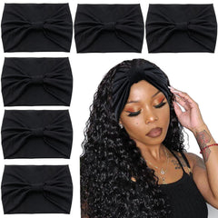 Yeshan banda ancha para mujer con turbante nudo, cómodo y versátil para cualquier look