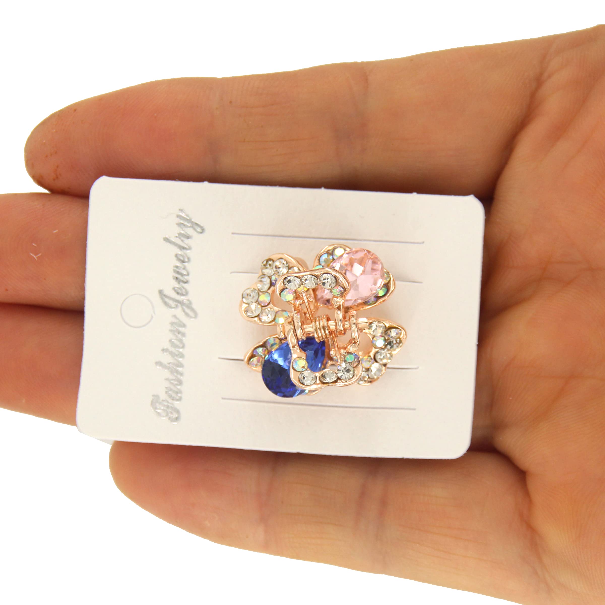Yeshan clip de metal con detalles brillantes, mantiene el cabello en su lugar.