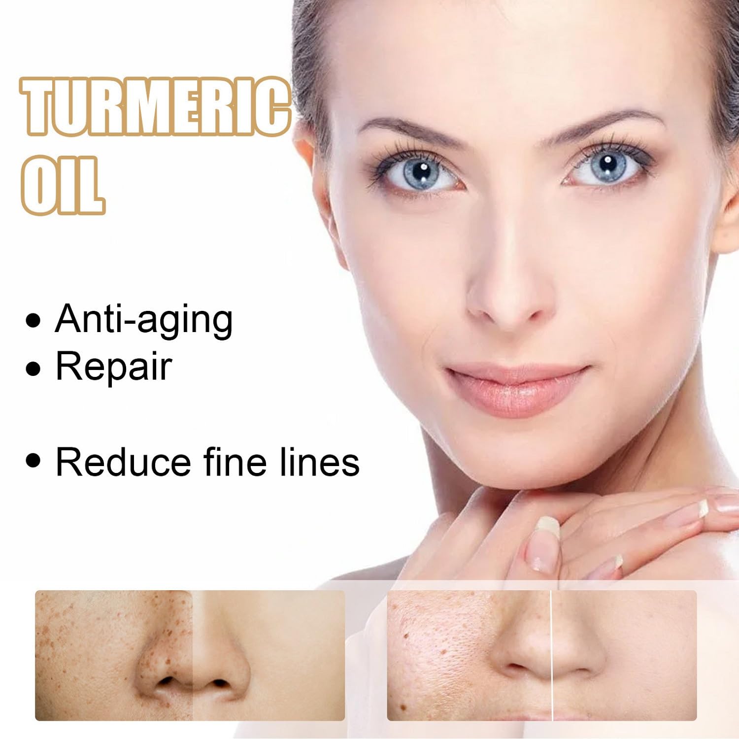 YG LianKai turmeric serum 2-pack box highlighting natural ingredients for daily care