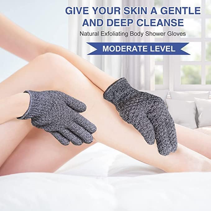 Gants exfoliants Yiclick texture granuleuse action exfoliante efficace