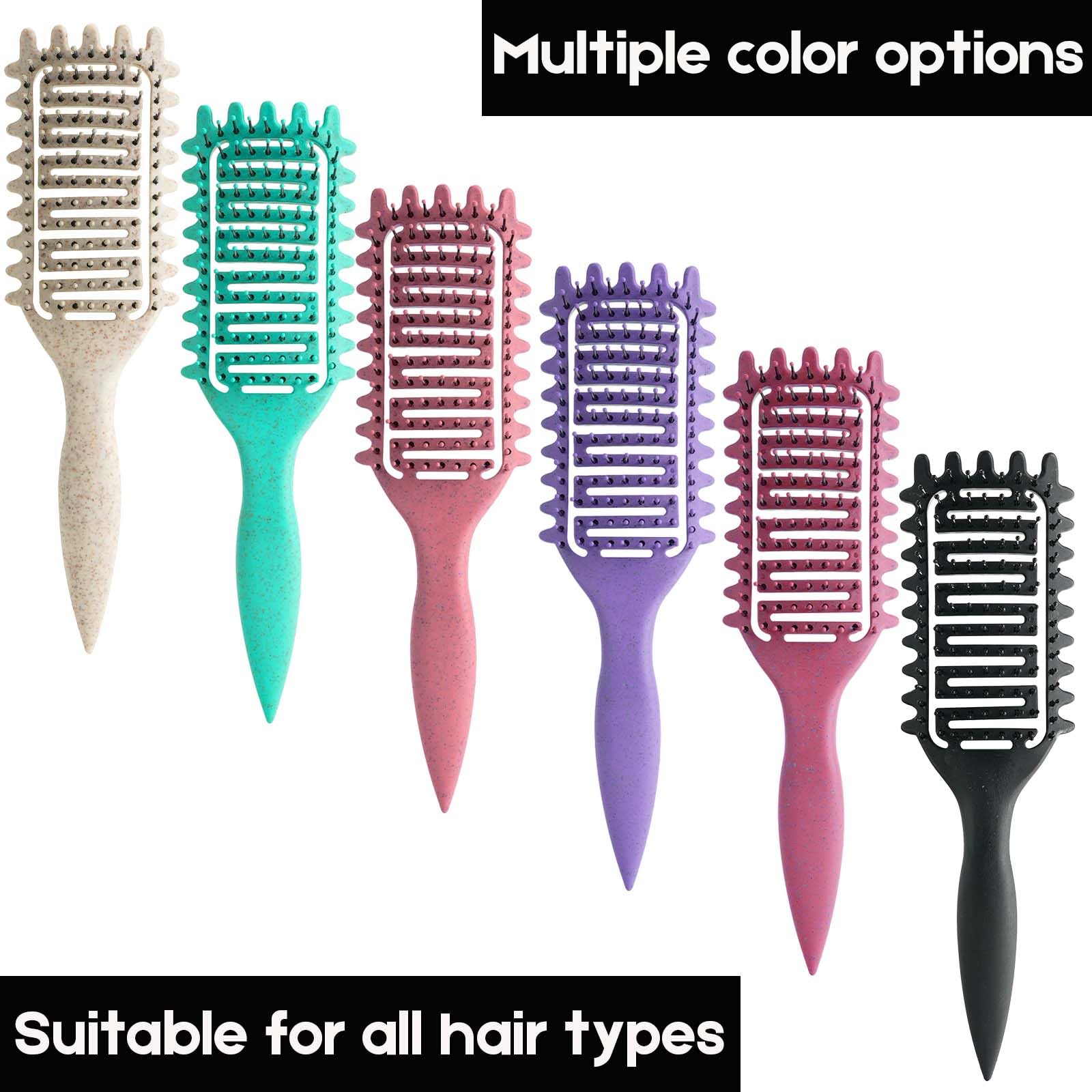 Cepillo Yingbtr para cabello grueso, rizos definidos y acabado ordenado.