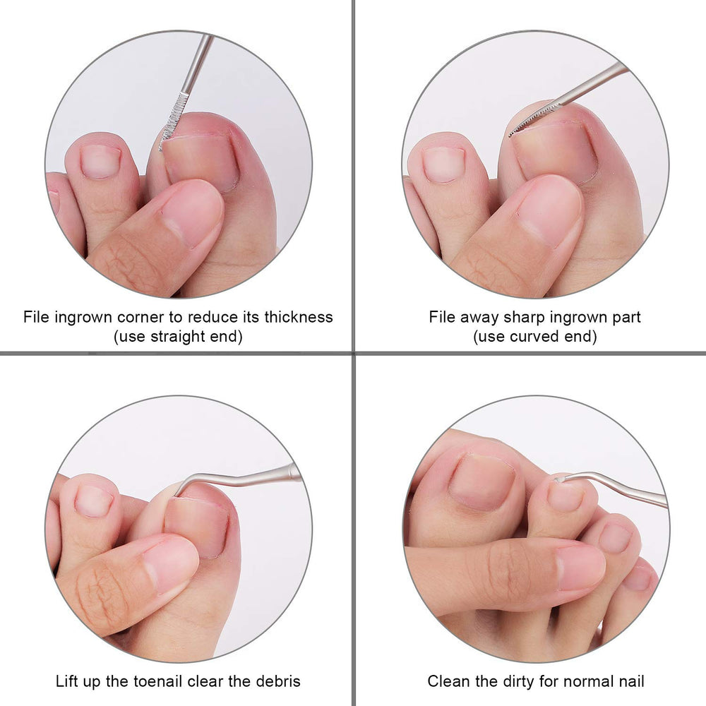 YINYIN conjunto-pedicura-en-estuche, almacenamiento práctico para uso diario