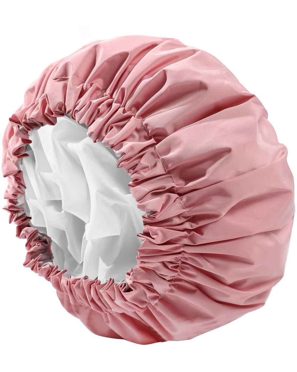 Gorro de ducha YIZIJIZI dos capas, protege el cabello durante el lavado.