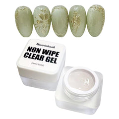 YJMyujimi gel claro sin limpieza para acabado espejo en uñas