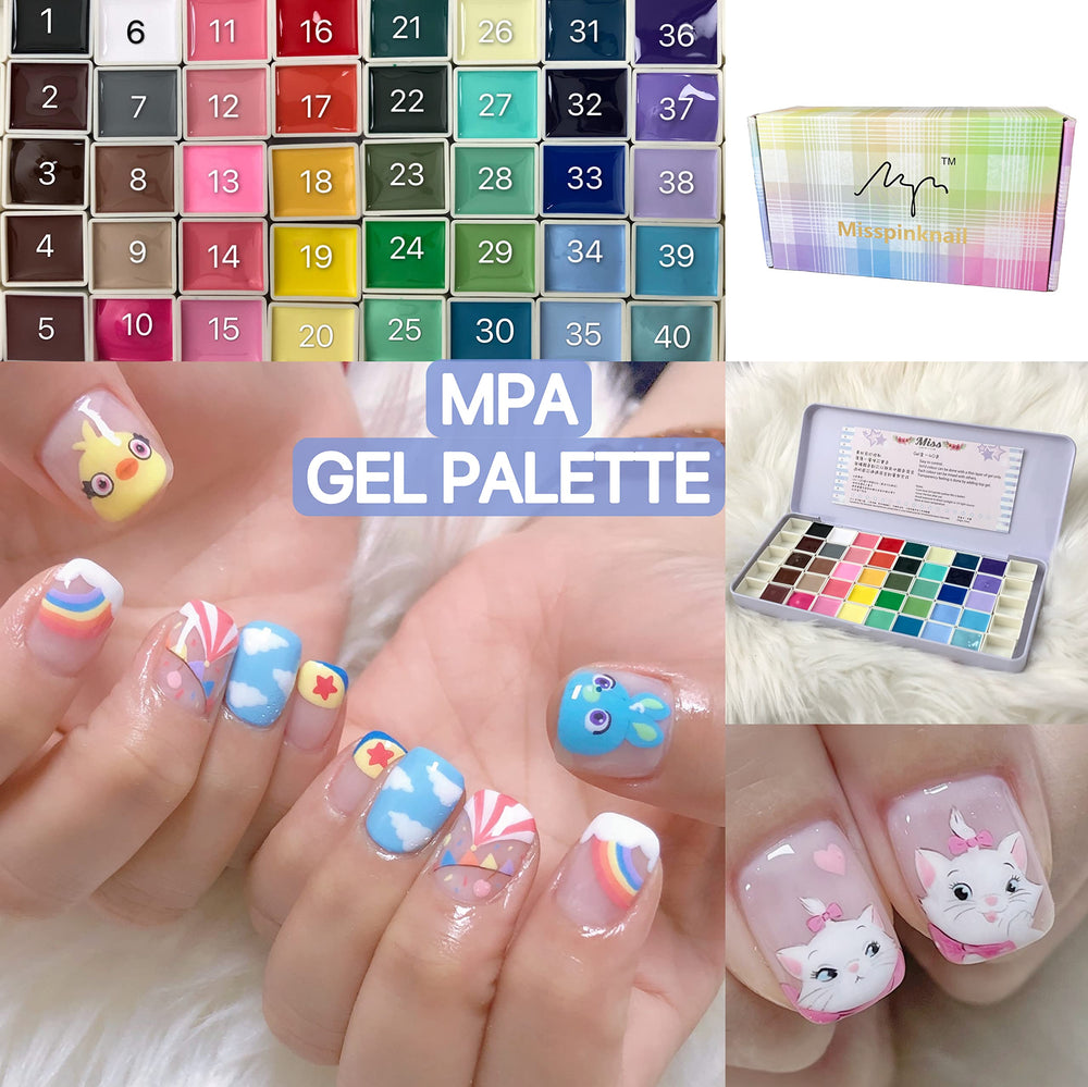 YJMyujimi Gel Paleta: cubos listos para aplicar con precisión