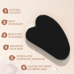 Rodillo de jade para rostro y cuello YLTNEUQER masaje suave.