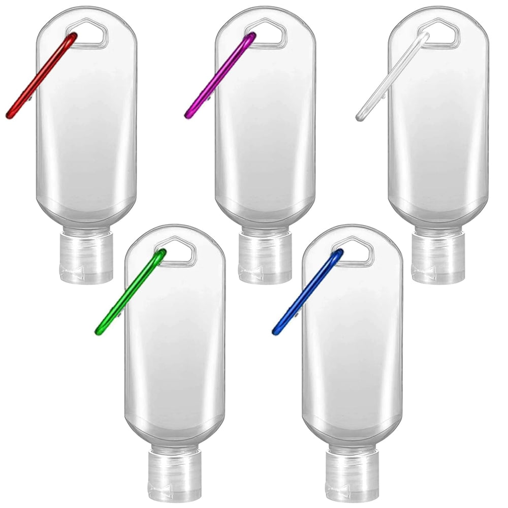 Botellas de viaje Ynaize de 50 ml con gancho, ligeras y reutilizables.