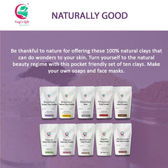 YOGI’S GIFT: arcillas 8oz para mascarillas y productos caseros de cuidado de la piel.